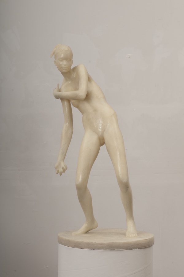 "Athlete", microcrystalline wax, 24" x 12" x 12", 2014