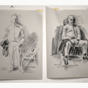 Beatrice Woodward '23, Gesture Drawing