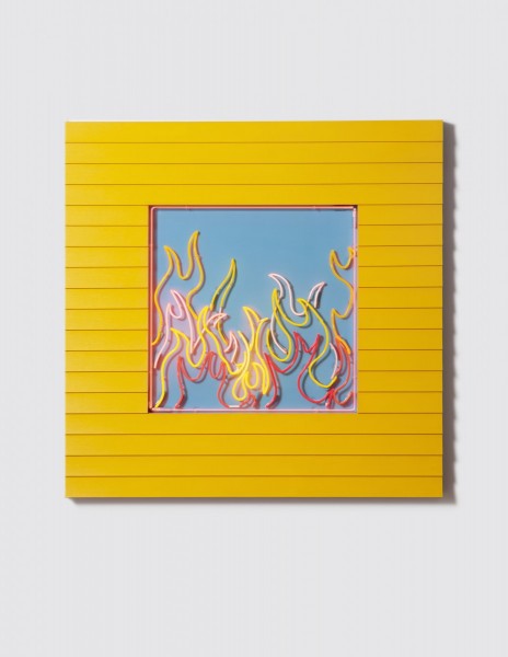 Burning window by Alex Da Corte
