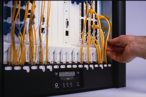 Tony Guido's fiber optic equipment cable management design