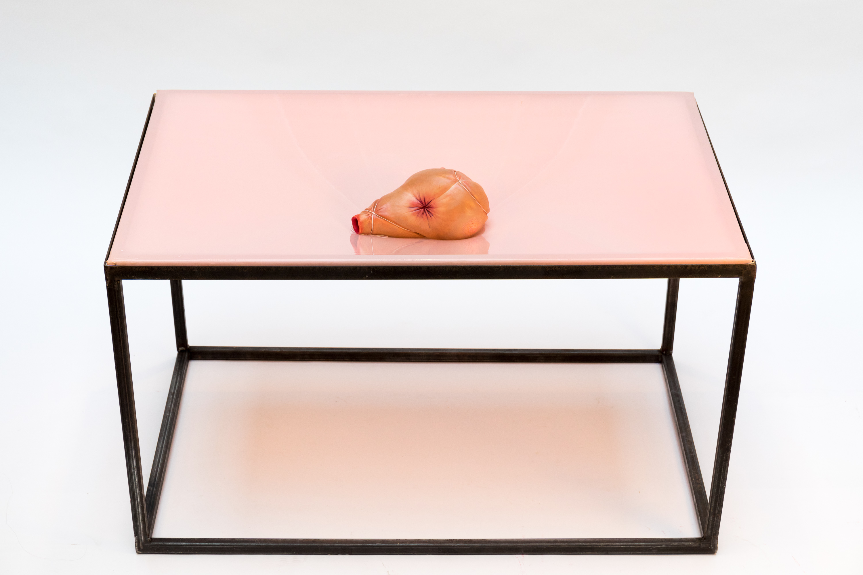 a body part on a table 