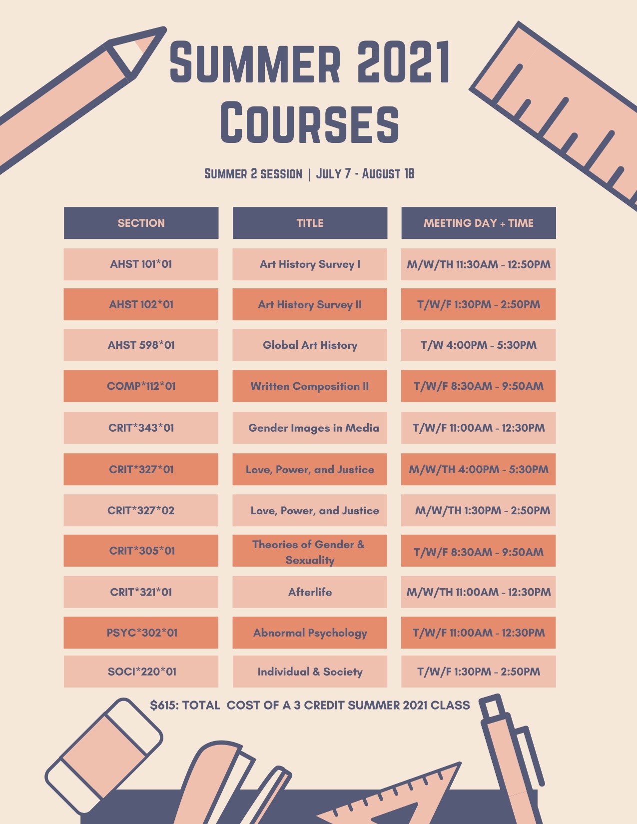 summer 21 courses