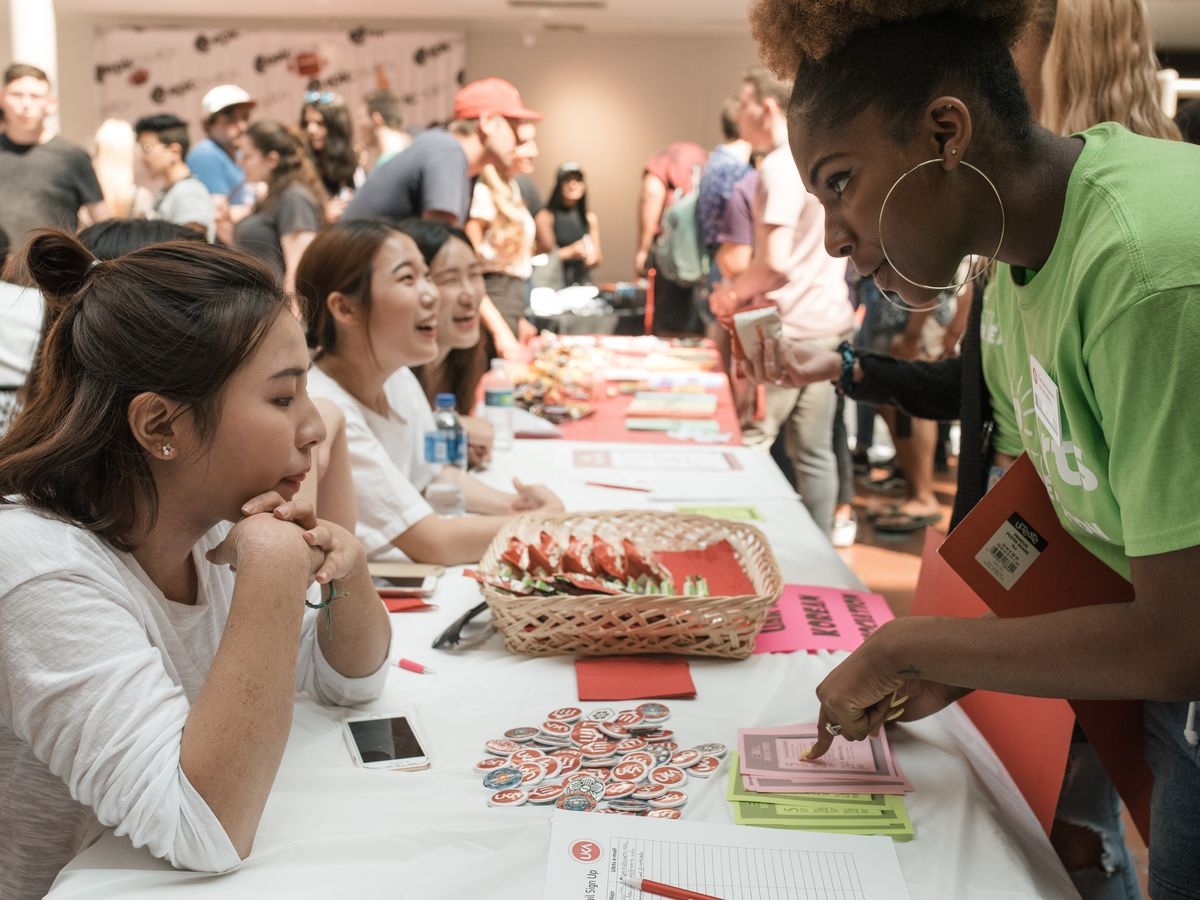 Students explore UArts clubs and organizations during the Activities Fair