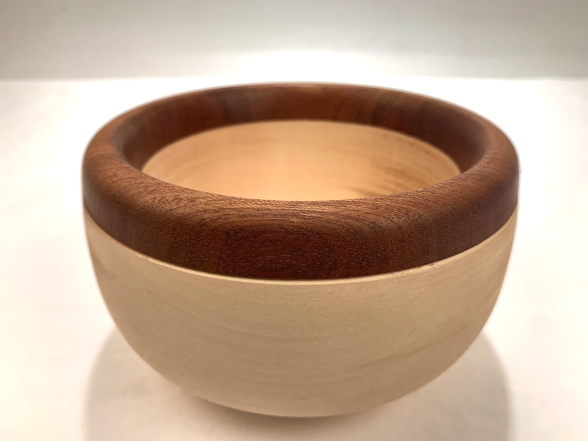 A wooden bowl