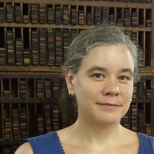 A headshot of Book Arts & Printmaking (MFA) faculty member, Sarah Nicholls.