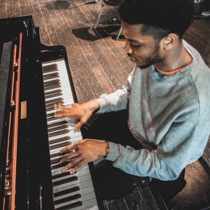 A student plays the piano